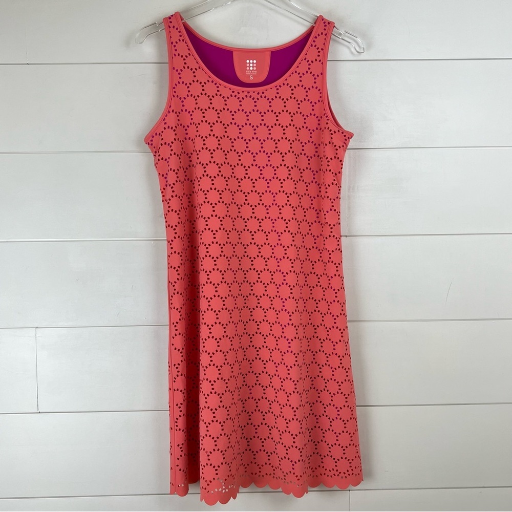 TITLE NINE Small Illusion Nimblene Dress Coral